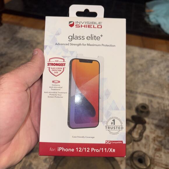 Invisible Shield Glass Elite+ Screen Cover for iPhone 12 / 12 Pro / 11 / Xr NEW - Picture 1 of 2